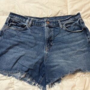 a.n.a Women's Dark Blue Jean Shorts